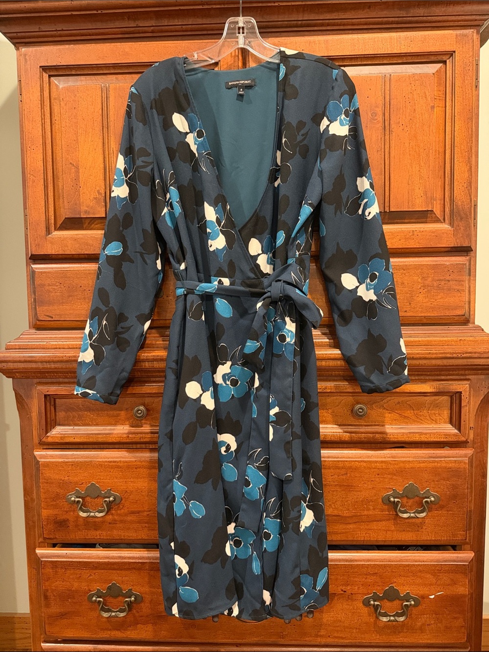 Banana Republic Floral Wrap Dress Size 8